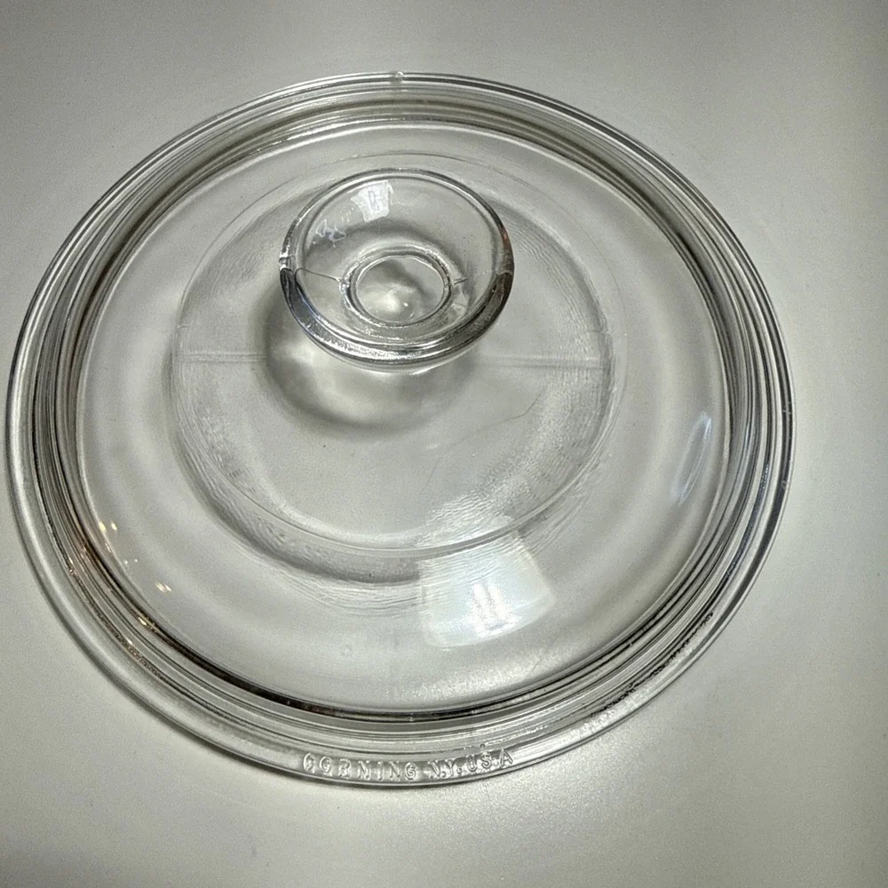 Vintage CORNING Clear Glass NY USA #9 ~ 7‎ 1/2